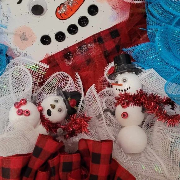 Snowman SnowDay Wreath - Picture 3 of 3